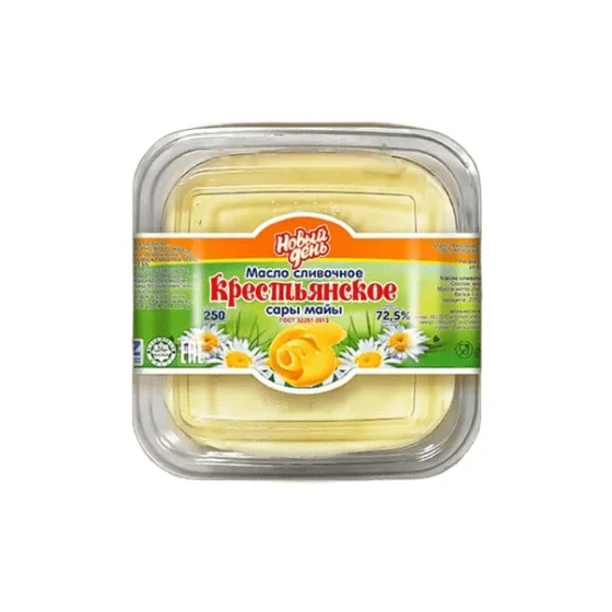 Масло «Крестьянское» (контейнер) 72,5% · 250 г