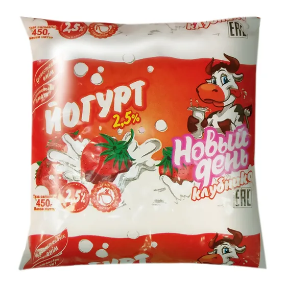 Йогурт клубника (фин-пак)